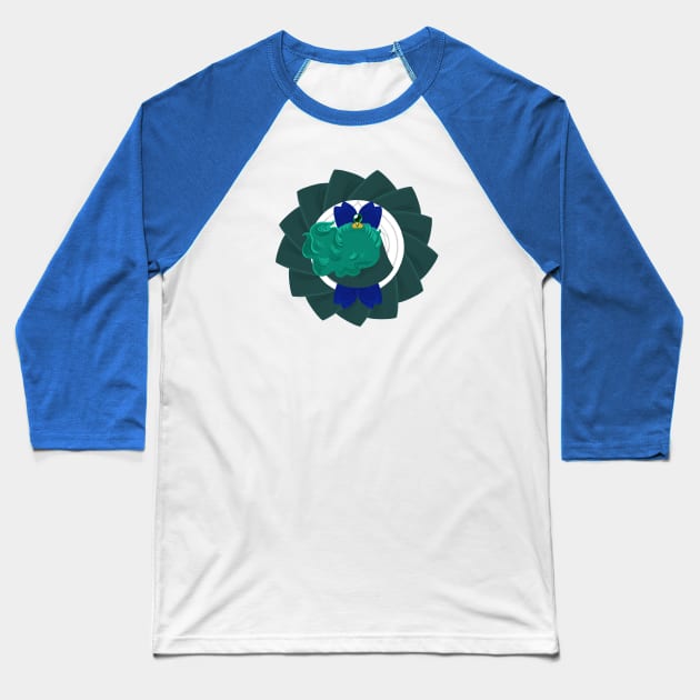 Spinning Senshi - Neptune Baseball T-Shirt by sillywhims